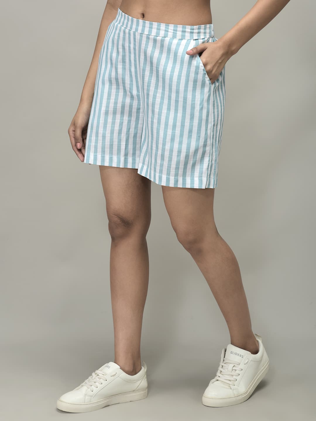 Stripe Shirt and Shorts Set