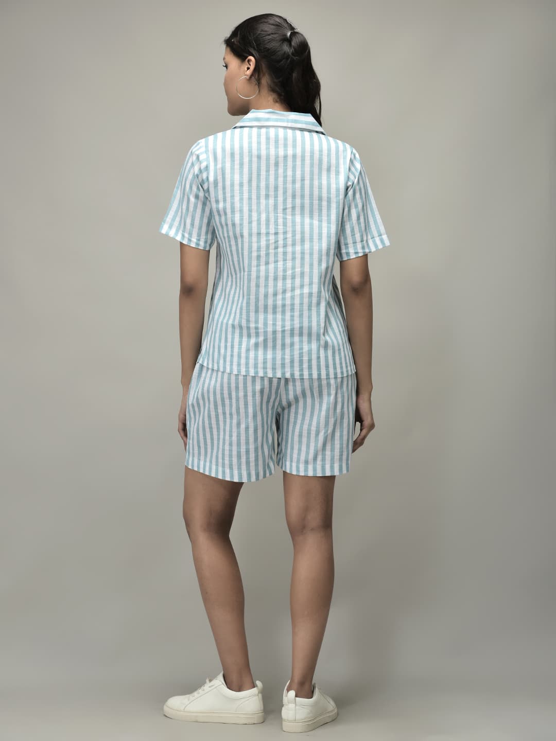 Stripe Shirt and Shorts Set