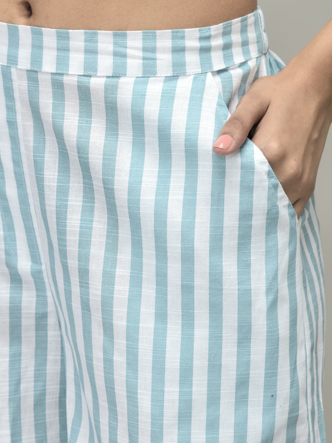 Stripe Shirt and Shorts Set