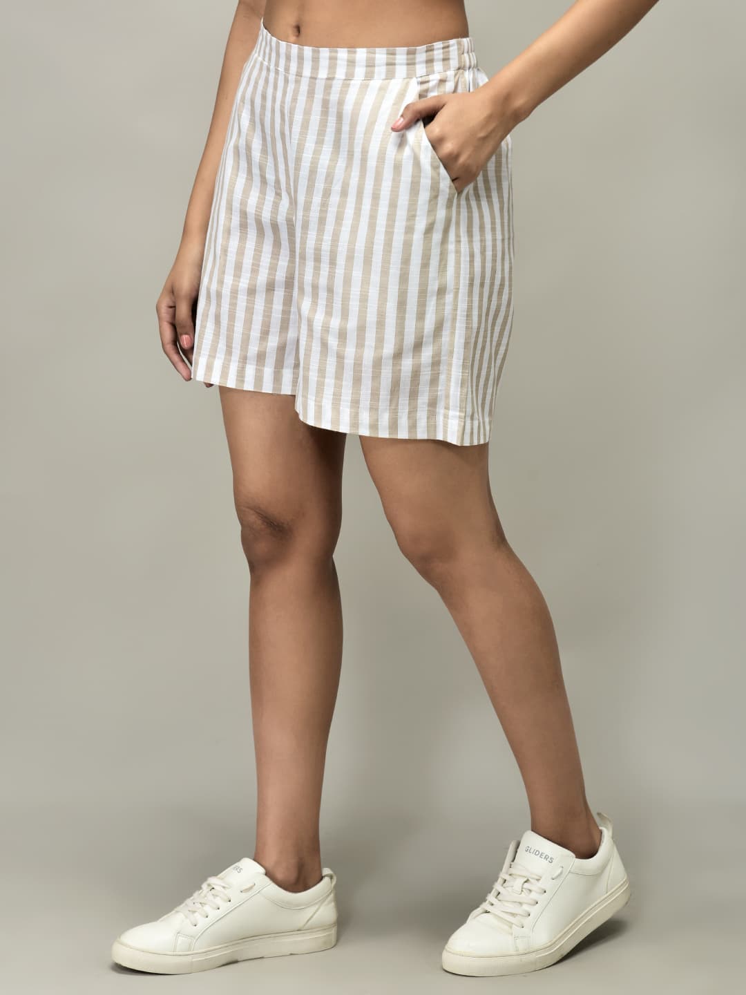 Stripe Shirt and Shorts Set