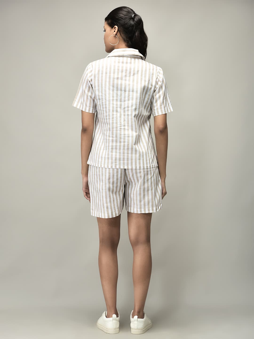 Stripe Shirt and Shorts Set