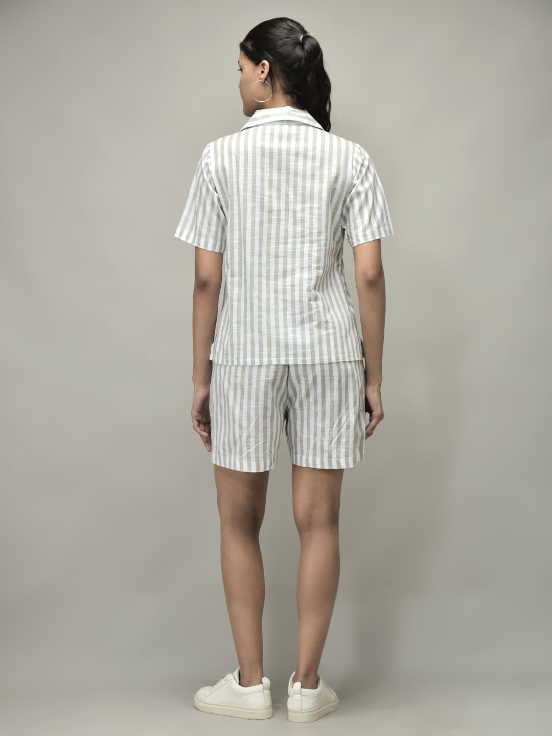 Stripe Shirt and Shorts Set