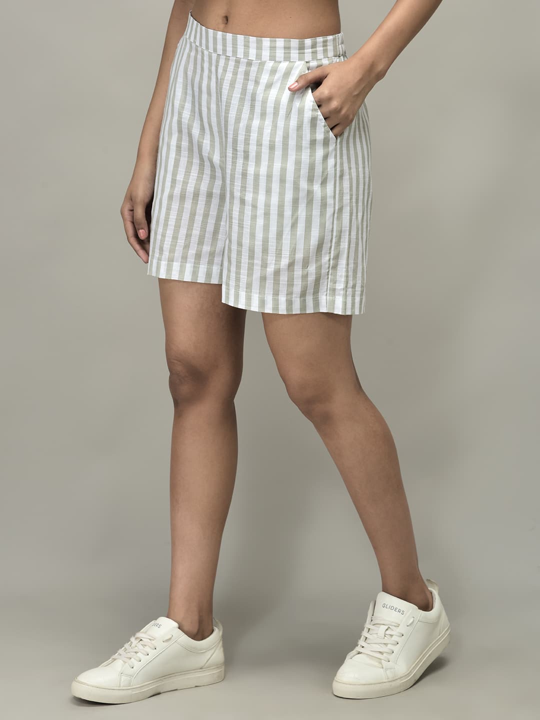 Stripe Shirt and Shorts Set