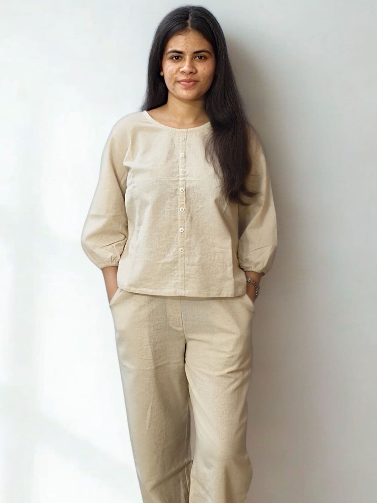 Summer Cotton Linen Set