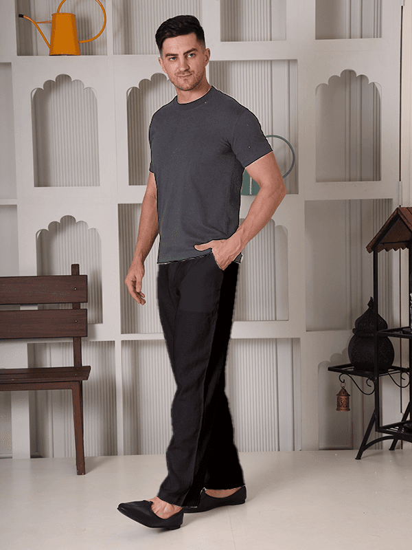 Regular Fit Linen Trousers