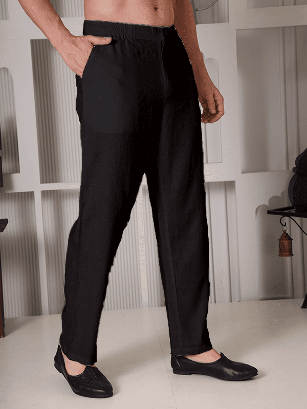 Regular Fit Linen Trousers
