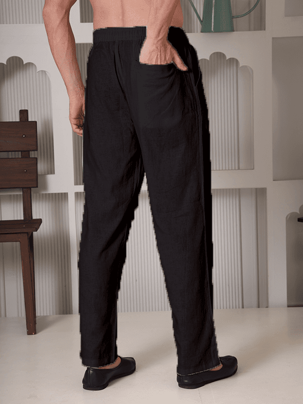 Regular Fit Linen Trousers
