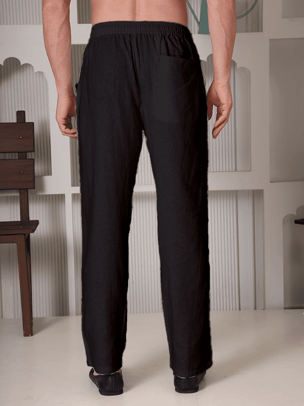 Regular Fit Linen Trousers