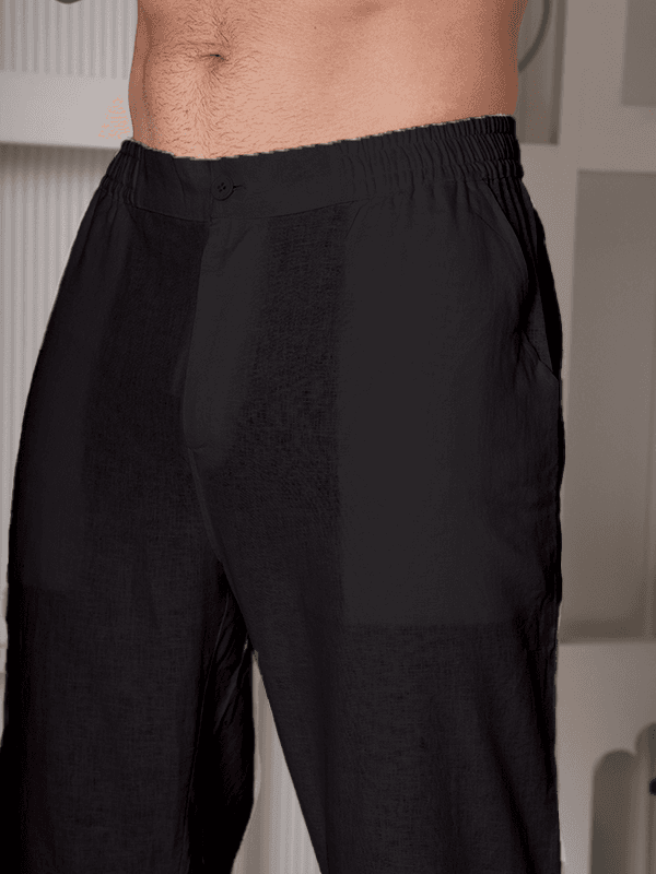 Regular Fit Linen Trousers