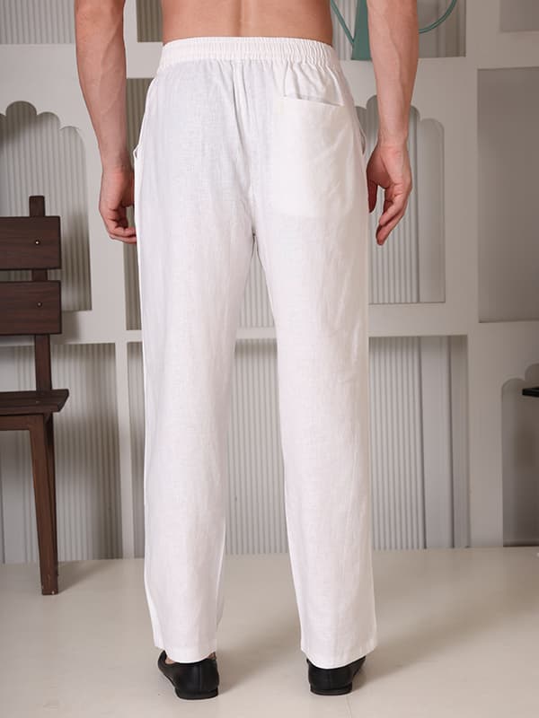 Regular Fit Linen Trousers