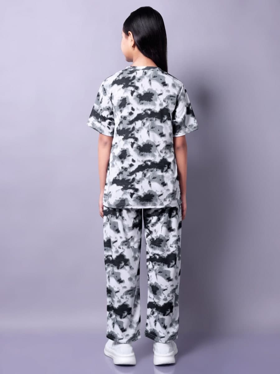 Cotton Silk Co-ord Set for Girls | Printed Kids Cord Set | Vastradrobe