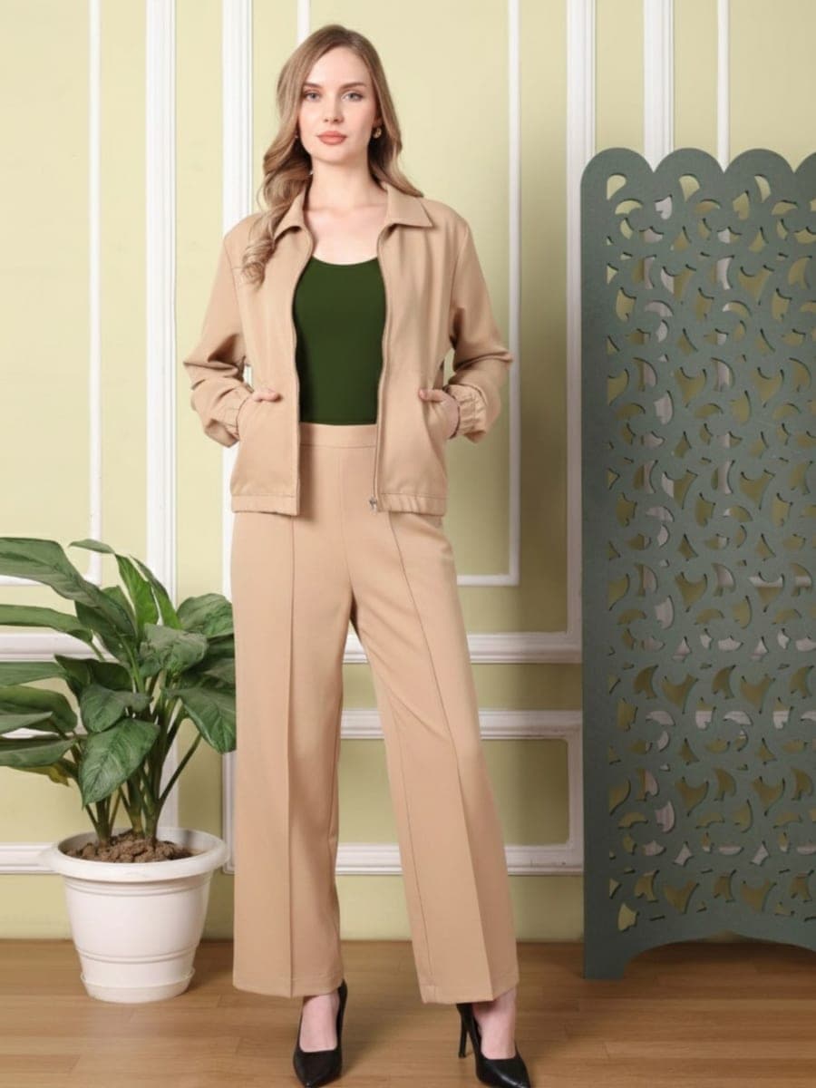 Elegant Winter Co-ord Set with Jacket Style for Women | Vastradrobe