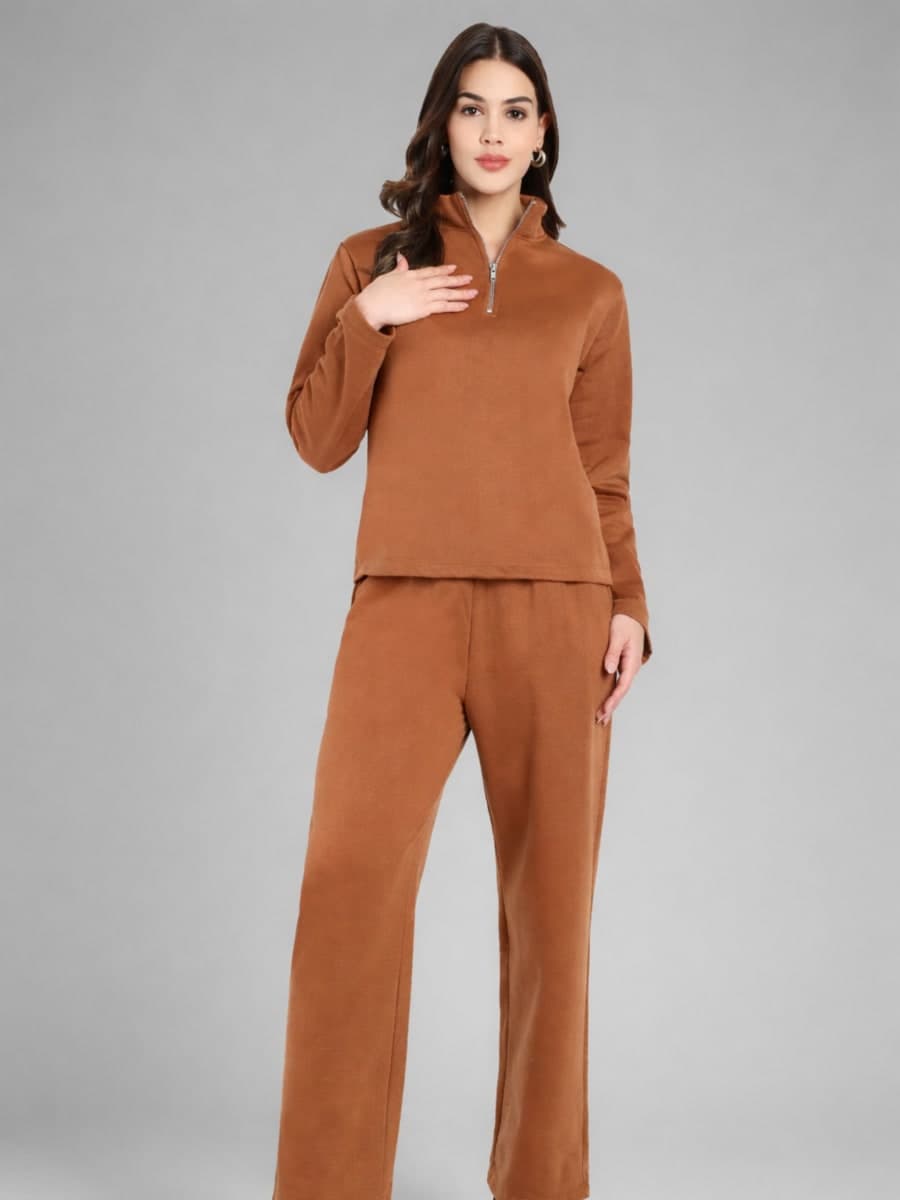 Women’s Solid Lounge Co-ord Set