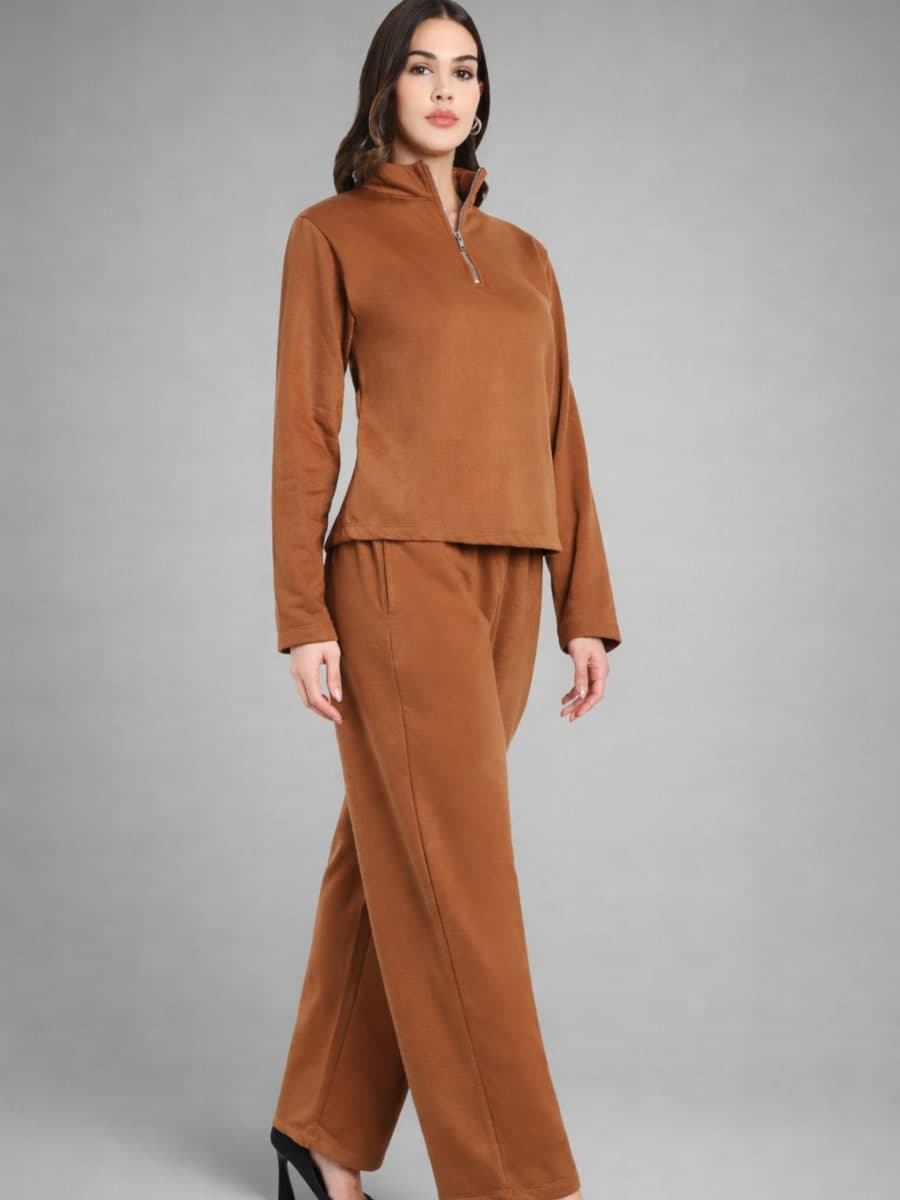 Women’s Solid Lounge Co-ord Set