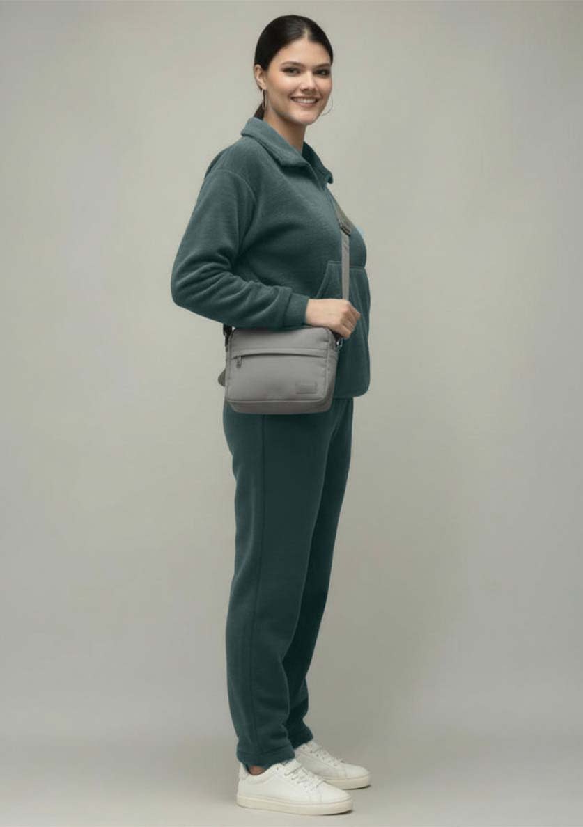 Women’s Premium Fleece Fur Co-ord Set | Half-Zip Sweatshirt & Relaxed Fit Pants