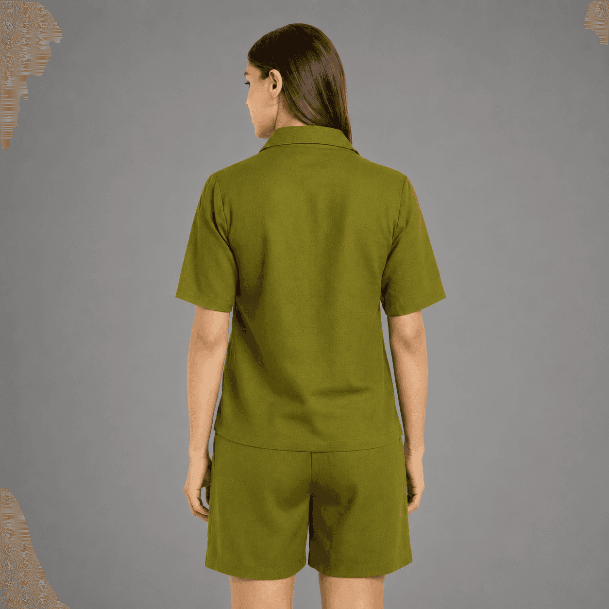Women’s Solid Cotton Half-Co-Ord Set – Summer Lounge Set 3