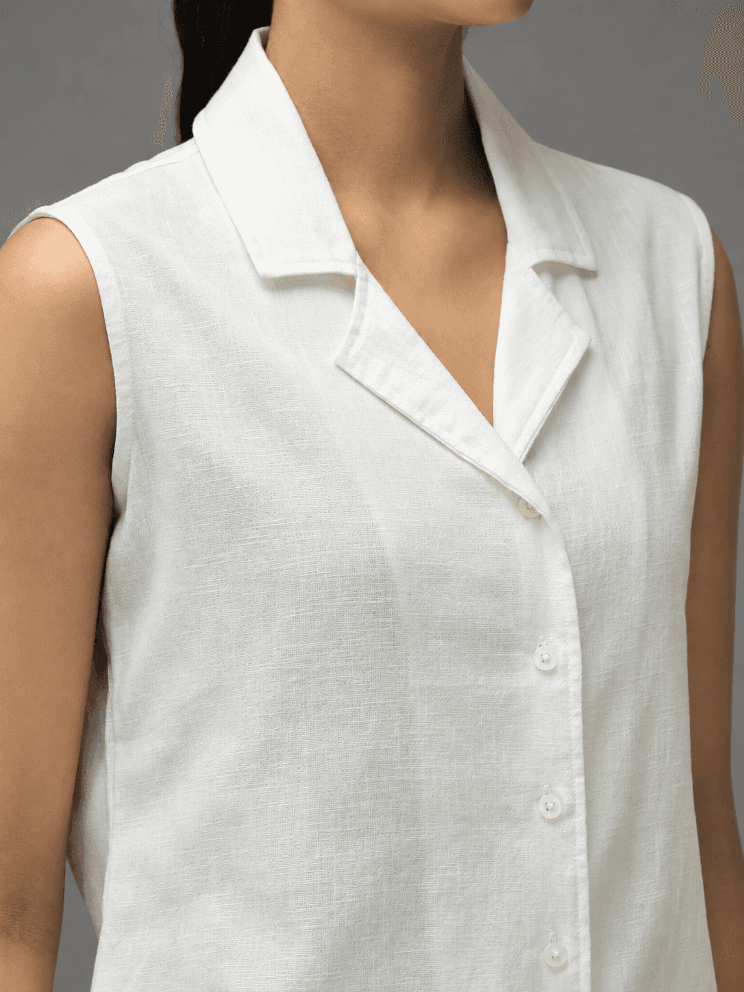 Women Sleeveless Cord Set | Stylish Button-Down Co-Ord Set for Casual & Smart Wear